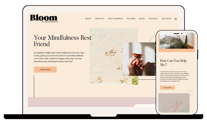 Bloom WordPress Template